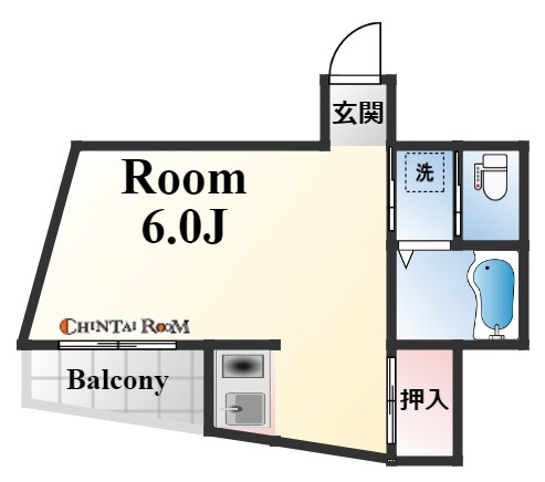 神戸市東灘区住吉本町２丁目の賃貸マンションの間取り