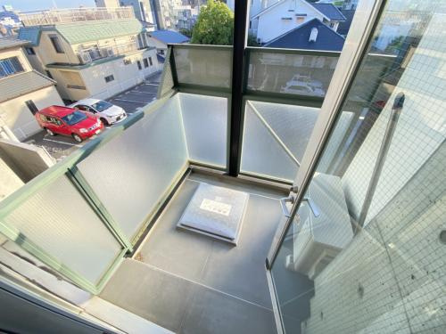 芦屋市三条町の賃貸マンションのバルコニー