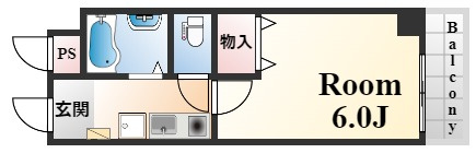 神戸市灘区友田町４丁目の賃貸マンションの間取り