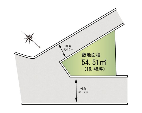 泉南市新家　売土地の区画図