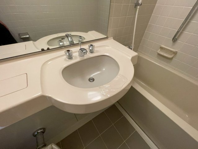 芦屋市三条町のアパートの洗面所