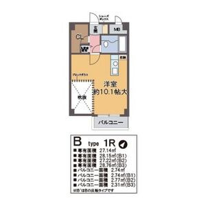 芦屋市三条町のアパートの間取り