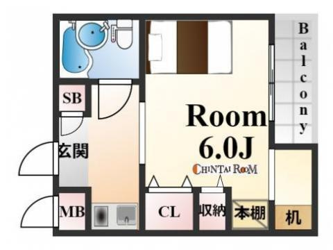 神戸市東灘区森北町４丁目の賃貸マンションの間取り