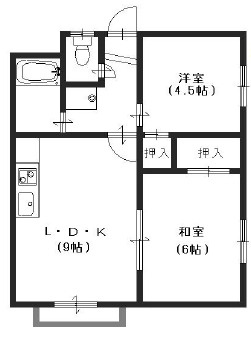 フラワー芦屋の間取り