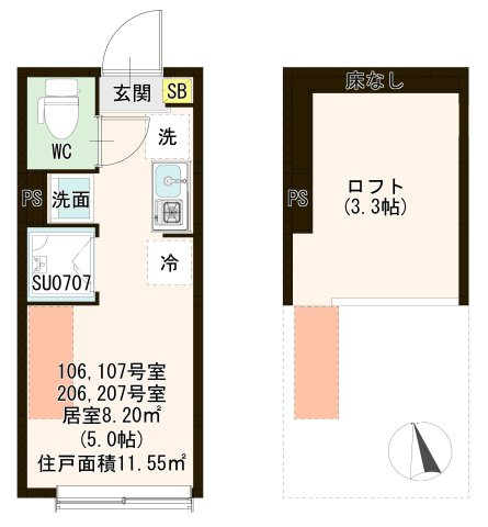 【間取り】 | ハーモニーテラス亀戸Ⅱ