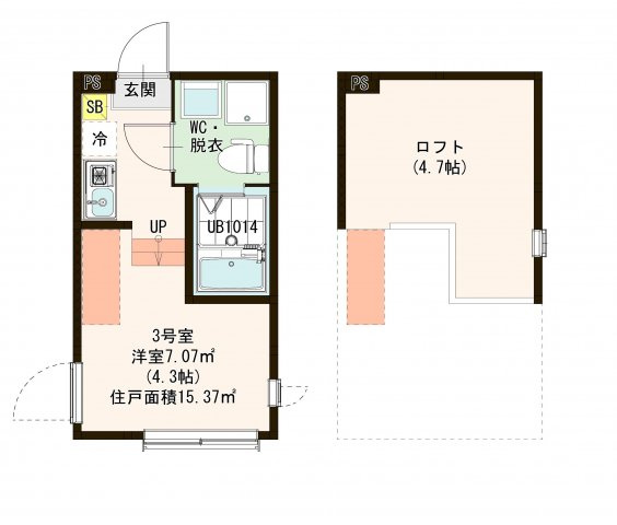 【間取り】 | ハーモニーテラス四ツ木Ⅱ