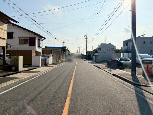 名東区山の手三丁目土地の前面道路含む現地写真|前面道路②