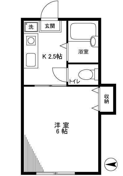コーポブルースカイⅠの間取り