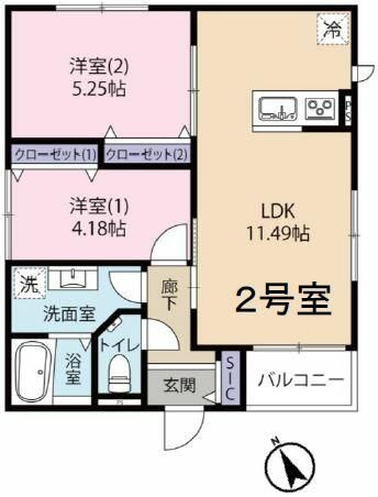 アーツ駒込の間取り