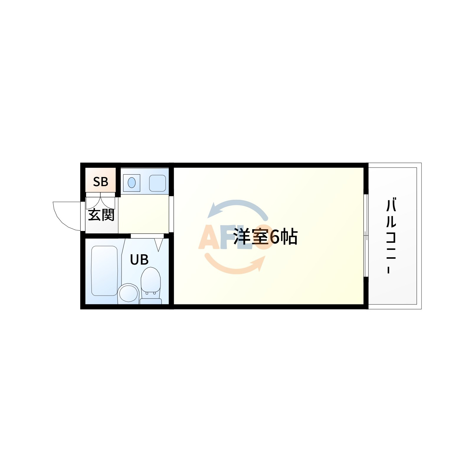 江坂ハイツ8の間取り|江坂ハイツ8　間取り
