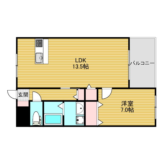 アカツキハイツの間取り