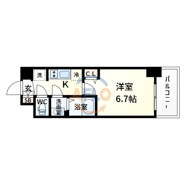 プレサンス塚本グランゲートの間取り|プレサンス塚本グランゲート　間取り