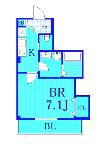 ラメールヒダカ関内の間取り