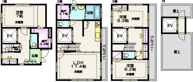 プラムハウスの間取り