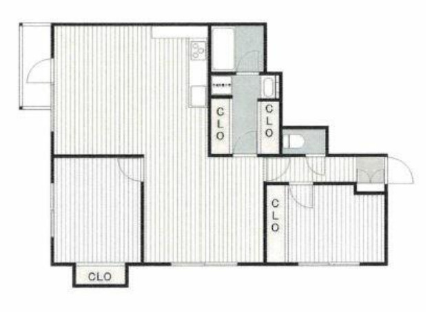府中市紅葉丘２丁目の賃貸マンションの間取り