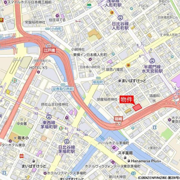 デューク・スカーラ日本橋の地図