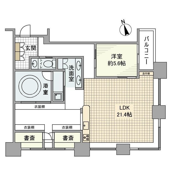 青山パークタワーの間取り