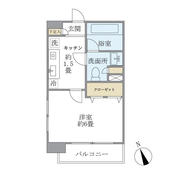 エコロジー白山レジデンスの間取り