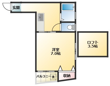 メゾネット平山の間取り