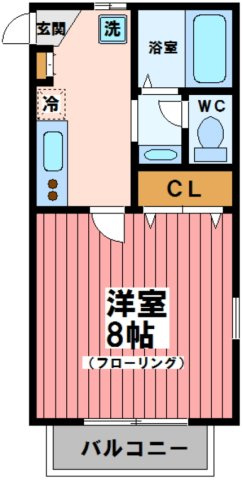 ハウス池亀２号館の間取り