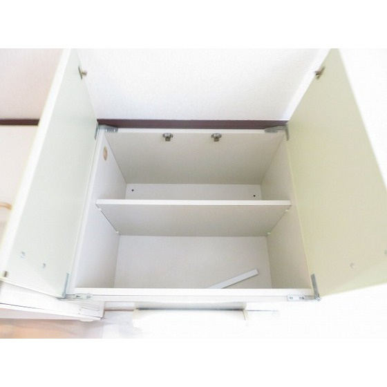 Ｓ・Ｋハウスのキッチン|キッチン上収納