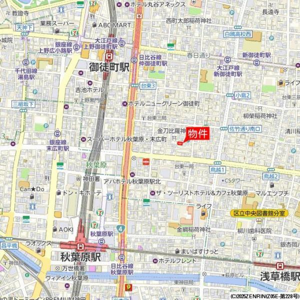 ＫＤＸレジデンス秋葉原の地図