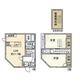 【間取り】 | 東中野戸建 | 間取りです。