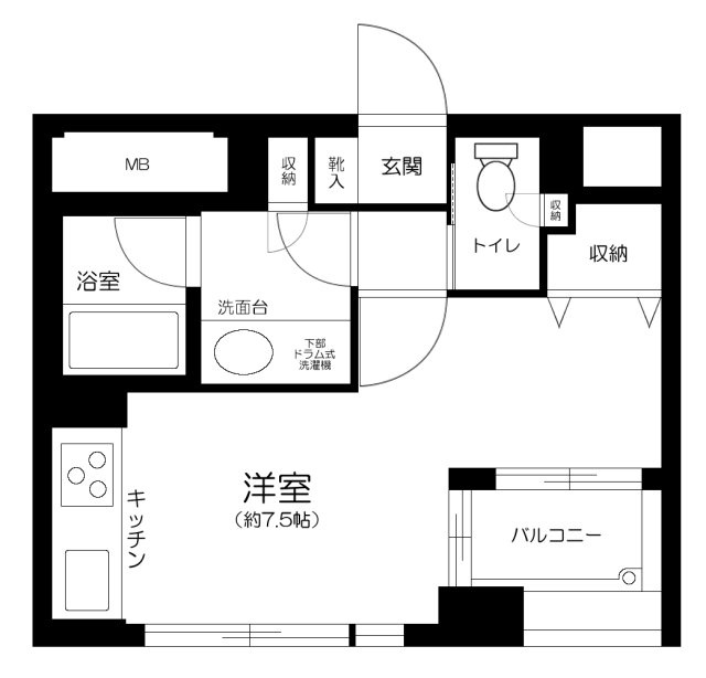 リヴェール池袋の間取り
