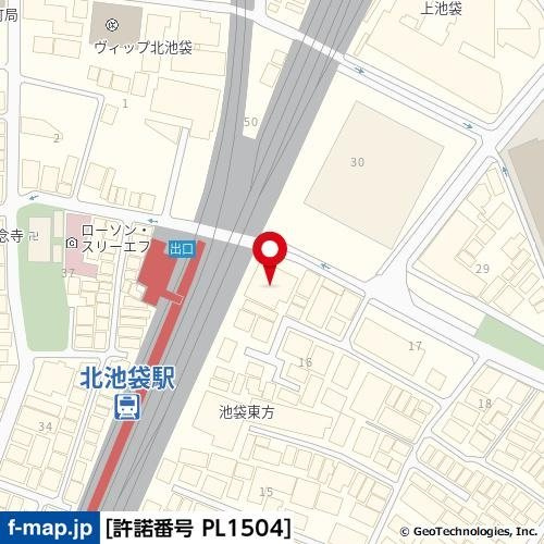 リヴェール池袋の地図