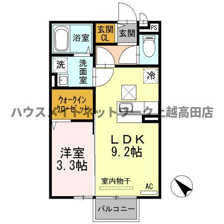 インサイドモートの間取り|間取図