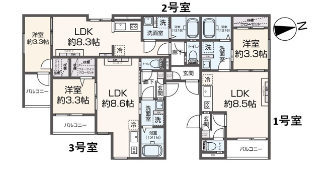 【間取り】 | Tidy西小倉 | 即日案内可能です♪現地待ち合わせOK！どの物件でも当社でお得にご案内できますのでまとめて内覧ください♪
