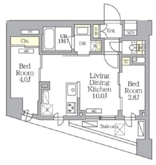 【間取り】 | ＮＯＧＡＴＡ　ＲＥＳＩＤＥＮＣＥ
