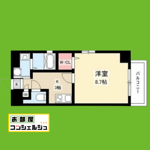 アルカンシェル名駅の間取り