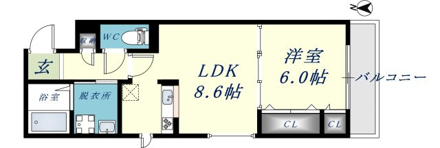 ヴェルテ東大阪の間取り