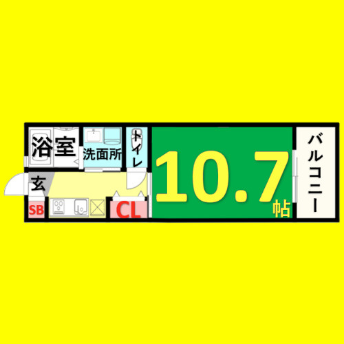 ルヴェール吹上　名古屋市賃貸　仲介手数料無料の間取り