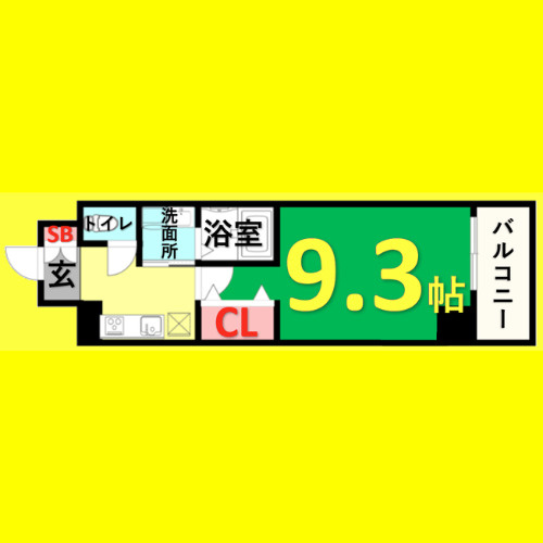 KDXレジデンス今池　名古屋市賃貸　仲介手数料無料の間取り