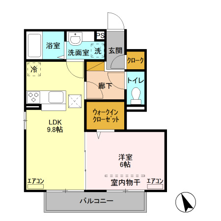 ムーン カーサ　Ⅱの間取り