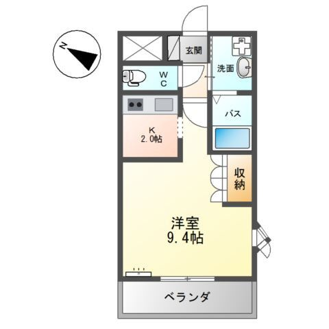ウイング　ベルの間取り