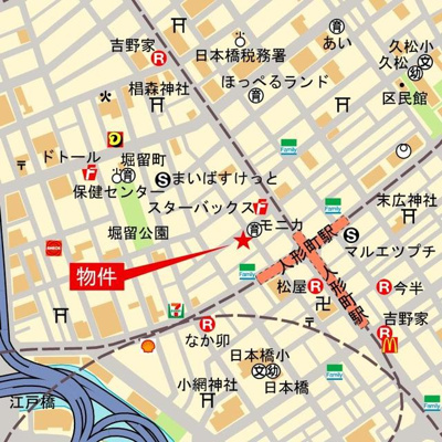 【地図】 | アイビーコート日本橋人形町