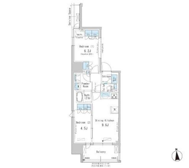 【間取り】 | パークアクシス新御徒町Ｅａｓｔ