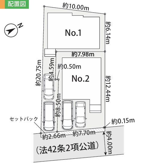 茅ヶ崎市浜須賀新築戸建て　3期№2の区画図|区画図「茅ヶ崎市浜須賀新築戸建て」