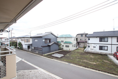 バルコニーからの景色です！
