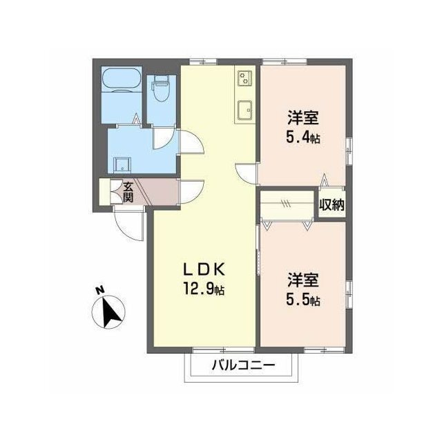 クレール西添の間取り
