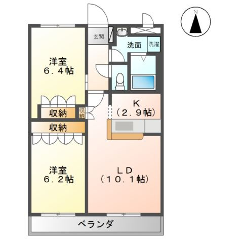 フォレストヴィラ本江の間取り