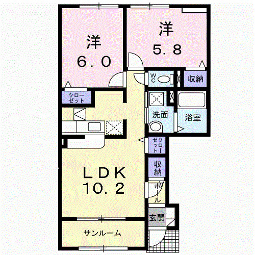 アンダンテの間取り