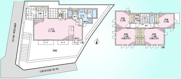 横浜市港北区篠原東２丁目の新築一戸建の間取り|ゆとりのある4LDKの新築戸建です！
お気軽にお問い合わせください。