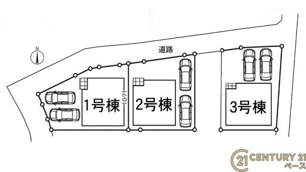 クレイドルガーデン八尾 １号棟 ／新築一戸建の区画図|■こちらの物件は１号棟です！■