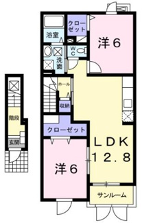 【間取り】 | ウィスティリア　パディ弐番館