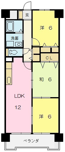 マンションモントレーの間取り