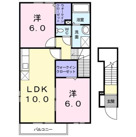 ソレイユⅣの間取り